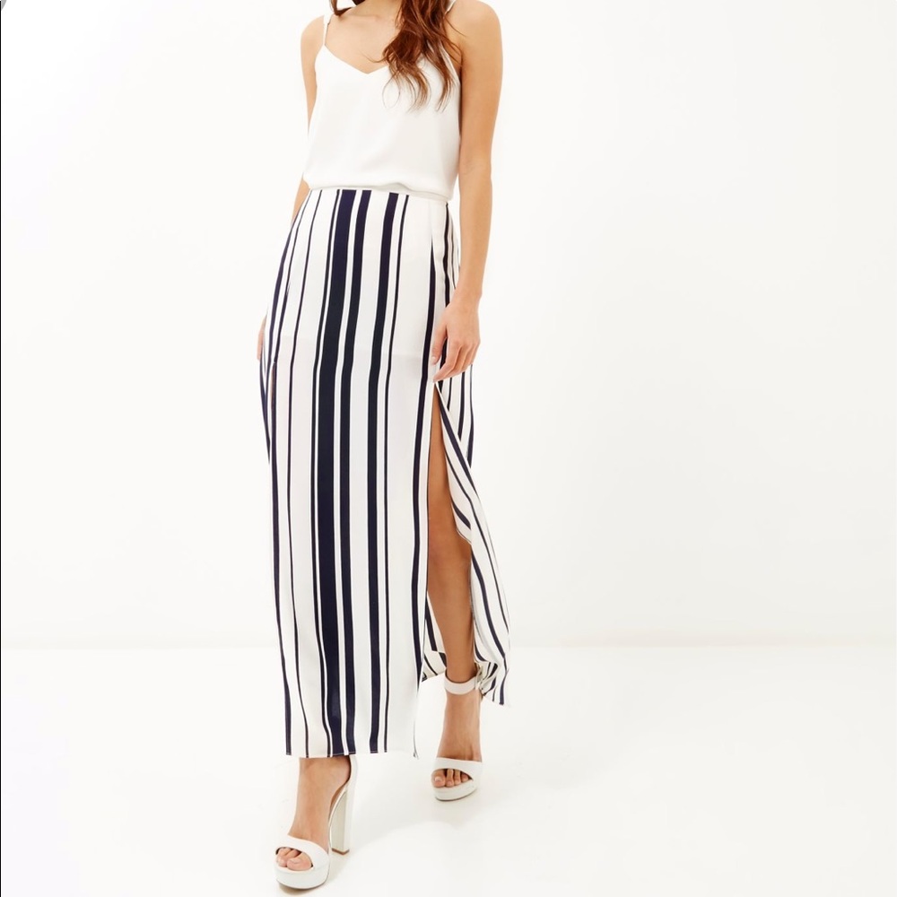 River island full length skirt with a split